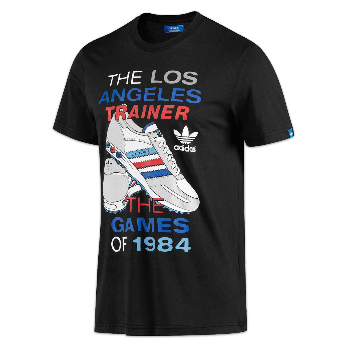 Adidas Originals LA Trainer Graphic T shirt Zwart Sportus
