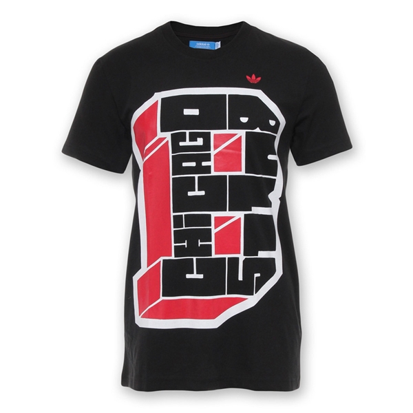 Adidas Originals Chicago Bulls NBA T shirt Zwart