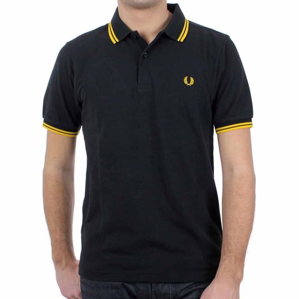 fred perry polo zwart
