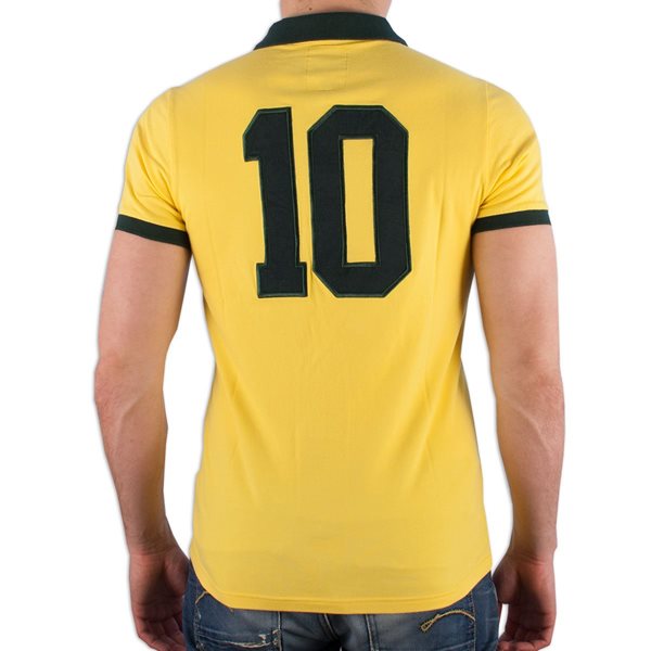 Afbeeldingen van Carre Magique - Brazilië Legende Polo Shirt n°10 - Geel