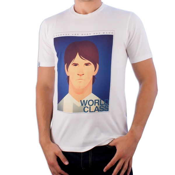 Afbeeldingen van World Class Collective - Legende Messi T-Shirt - Wit