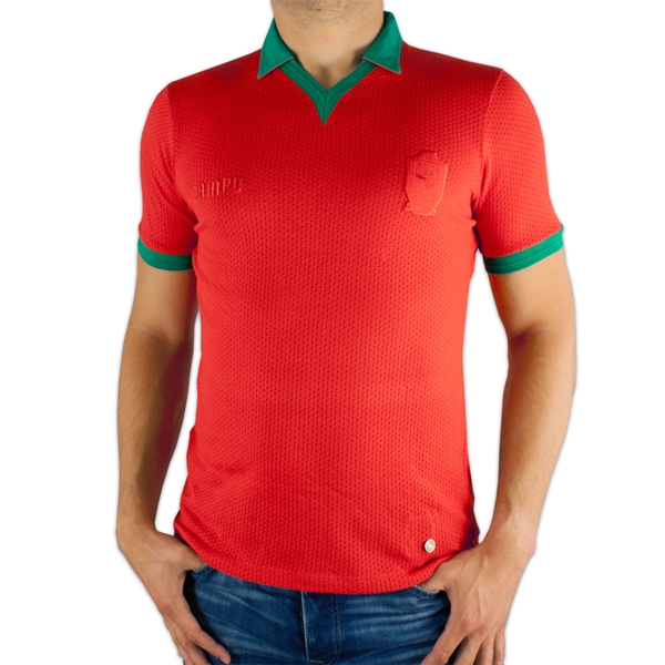 Afbeeldingen van Campo Retro - Portugal mesh retro voetbalshirt