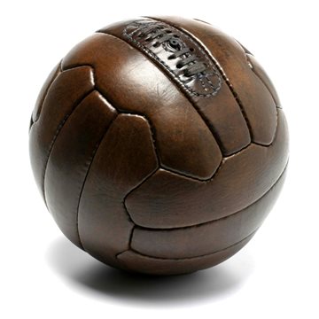 Toon details van JW & Sons - Retro Voetbal 1950 - Bruin Afbeeldingen van JW & Sons - Retro Voetbal 1950 - Bruin