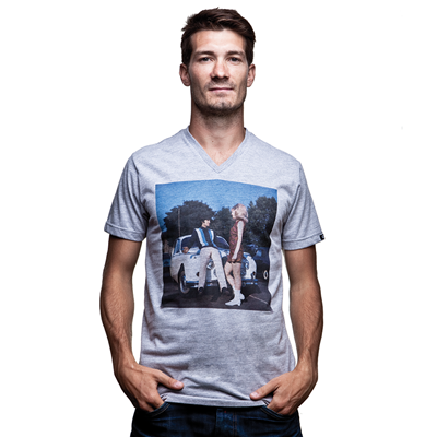 COPA Football - El Beatle V-Neck T-shirt - Grey Melee