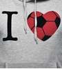 Afbeeldingen van COPA Football - I Love Football Hooded Sweater - Grijs