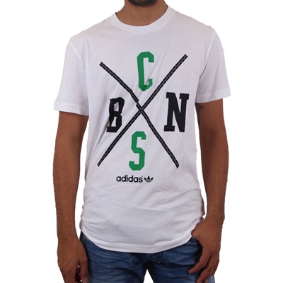 Adidas Originals - Celtics NBA T-shirt - Wit afbeelding