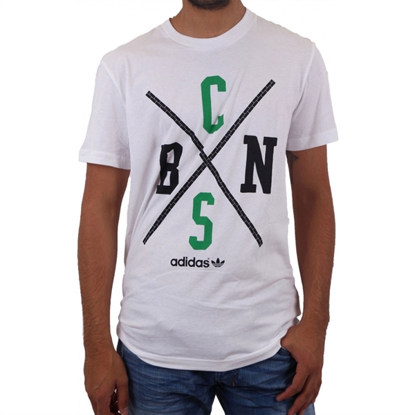 Afbeeldingen van Adidas Originals - Celtics NBA T-shirt - Wit