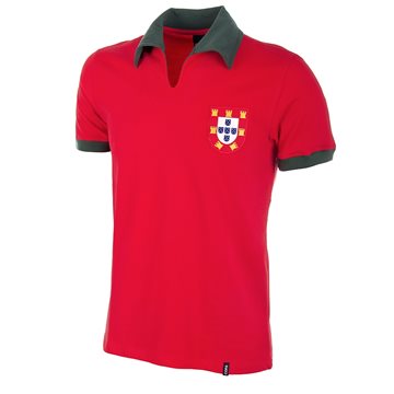 Toon details van Portugal Retro Voetbalshirt 1972 Afbeeldingen van Portugal Retro Voetbalshirt 1972
