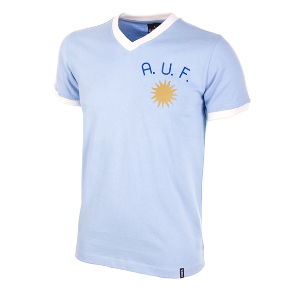 Afbeeldingen van Uruguay Retro Voetbalshirt 1970's