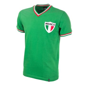 Toon details van Mexico retro voetbalshirt 1980's Afbeeldingen van Mexico retro voetbalshirt 1980's