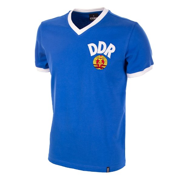 Afbeeldingen van DDR Retro Voetbalshirt WK 1974