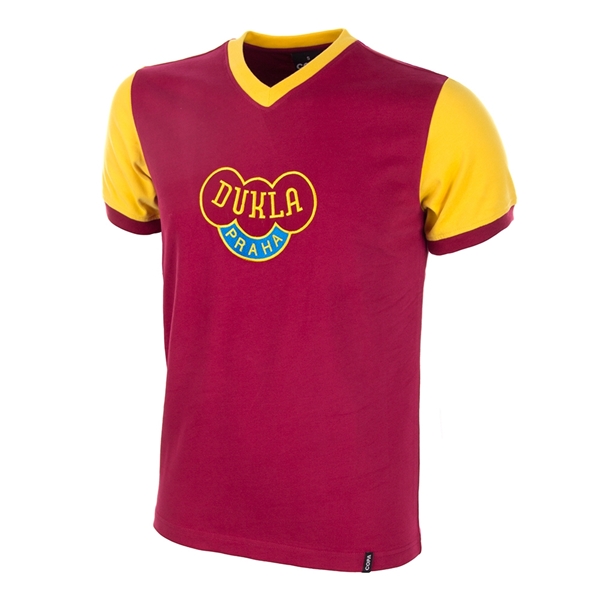 Afbeeldingen van Dukla Praag retro voetbalshirt 1960's