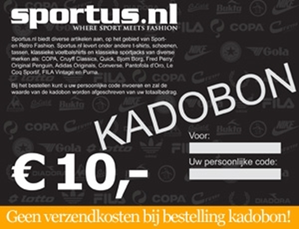Afbeeldingen van Sportus.nl - Sportus Kadobon 10 EURO