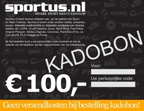 Afbeeldingen van Sportus.nl - Sportus Kadobon 100 EURO