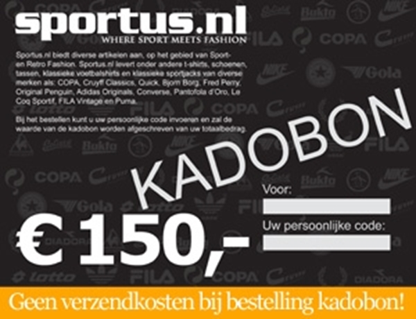 Afbeeldingen van Sportus.nl - Sportus Kadobon 150 EURO