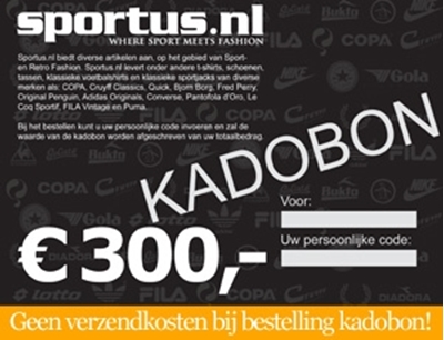 Sportus.nl - Sportus Kadobon 300 EURO afbeelding
