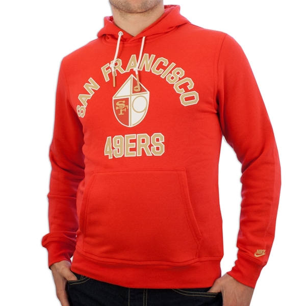 Afbeeldingen van Nike Sportswear - San Francisco 49ers Rewind Hoodie - University Red/ Club Gold