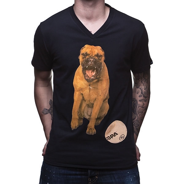 Afbeeldingen van COPA Football - Bullmastiff V-Neck T-Shirt - Black