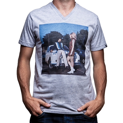 COPA Football - El Beatle V-Neck T-shirt - Grey Melee afbeelding