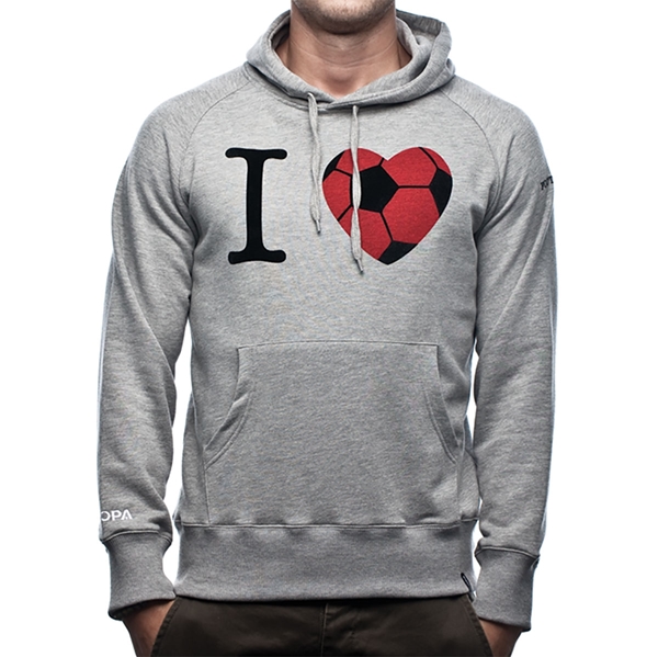 Afbeeldingen van COPA Football - I Love Football Hooded Sweater - Grijs