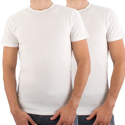 Puma - Basic 2 Pak Crew Neck T-Shirt - Wit afbeelding