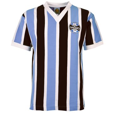 Toon details van Gremio Retro Voetbalshirt 1970's Afbeeldingen van Gremio Retro Voetbalshirt 1970's