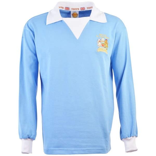 Afbeeldingen van Manchester City Retro Voetbalshirt League Cup 1976