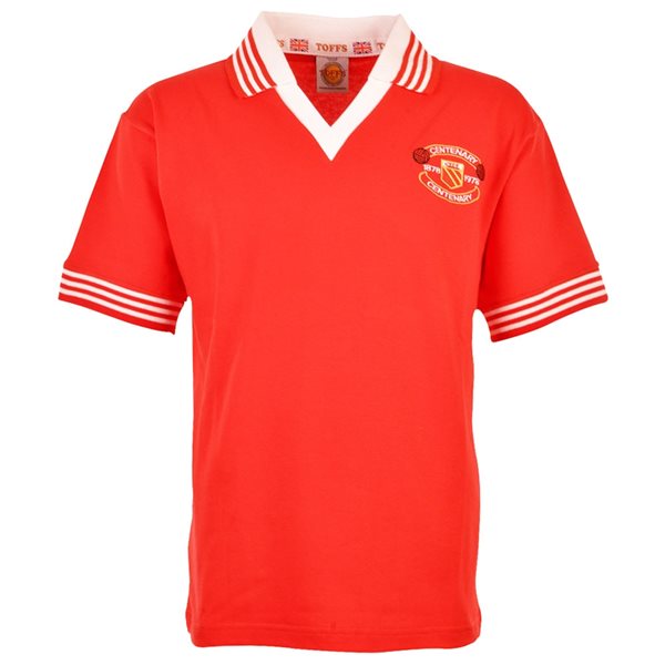 Afbeeldingen van Manchester Reds Retro Voetbalshirt 'Centenary' 1978-1979