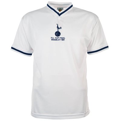 Tottenham Hotspur Retro Voetbalshirt FA Cup Finale 1981 afbeelding