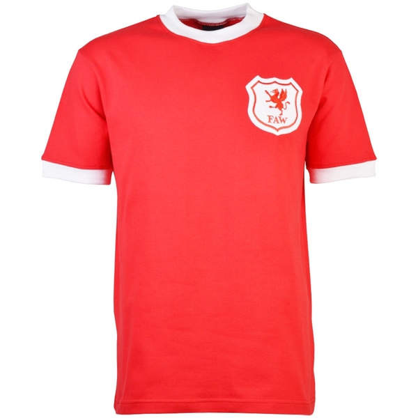 Afbeeldingen van Wales Retro Voetbalshirt 1920's