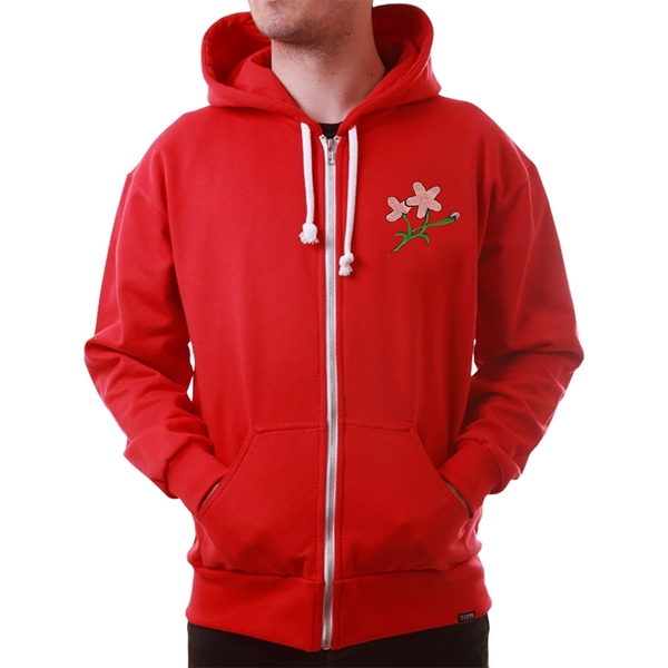 Afbeeldingen van Japan 1932 Retro Rugby Zipped Hoodie - Rood