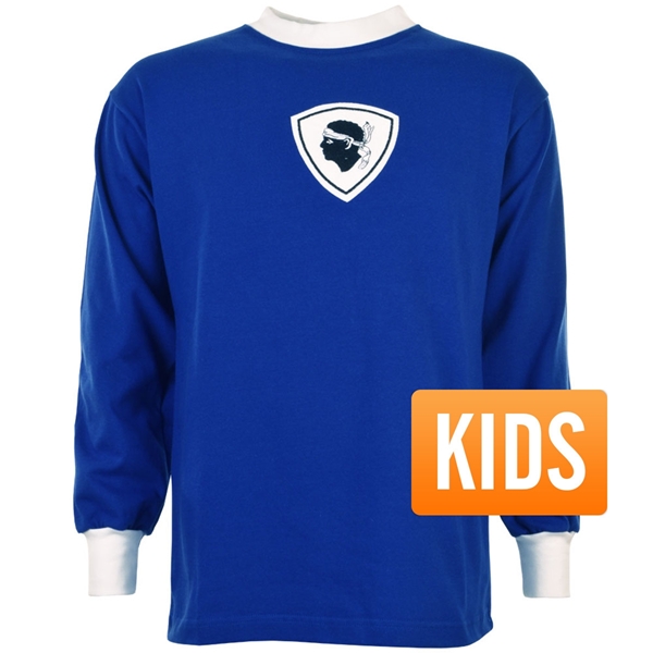 Afbeeldingen van Bastia Retro Voetbalshirt 1970's - Kinderen