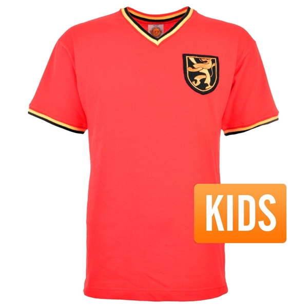 Afbeeldingen van Belgie Retro Voetbalshirt 1970's - Kinderen