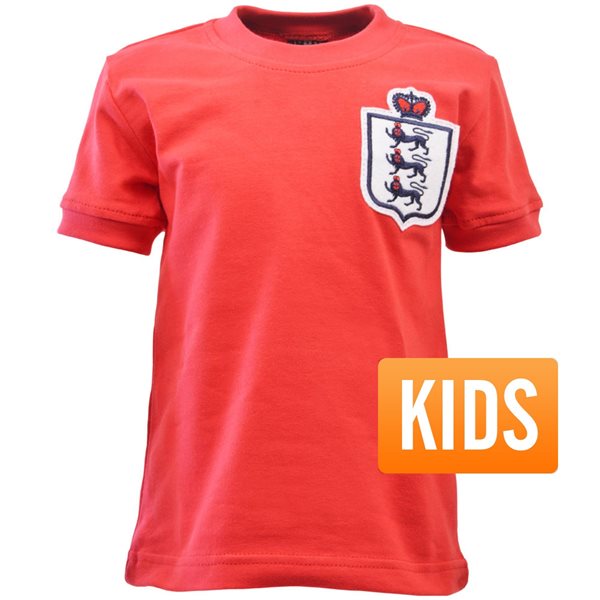 Afbeeldingen van Engeland Retro Voetbalshirt - Kinderen