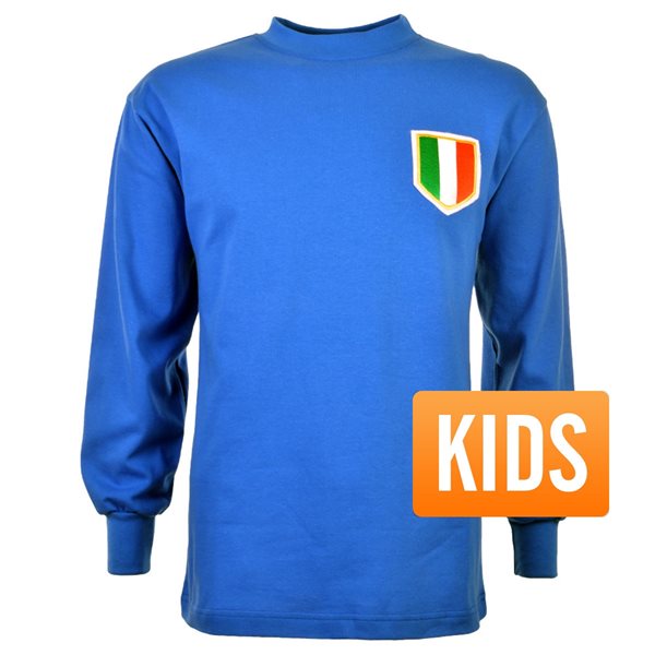 Afbeeldingen van Italië Retro Voetbalshirt 1950's - Kinderen