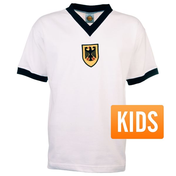 Afbeeldingen van West-Duitsland Retro Voetbalshirt 1972 - Kinderen