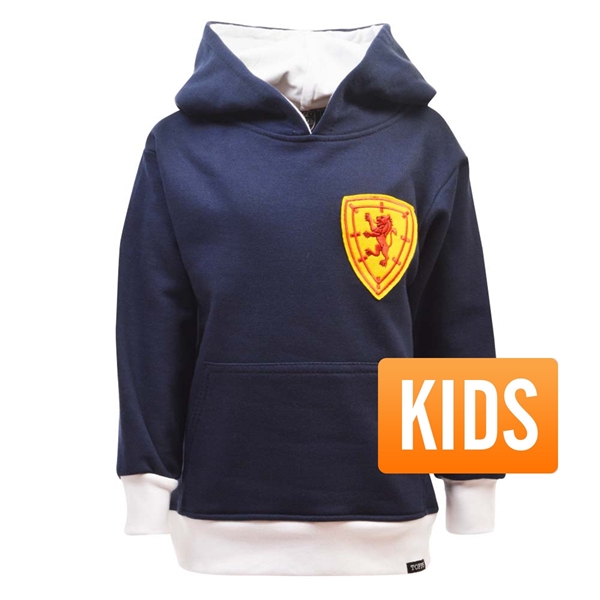 Afbeeldingen van TOFFS - Schotland Kinderen Hooded Sweater - Navy/ Wit