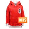 Afbeeldingen van TOFFS - Engeland Kinderen Hooded Sweater - Rood/ Wit