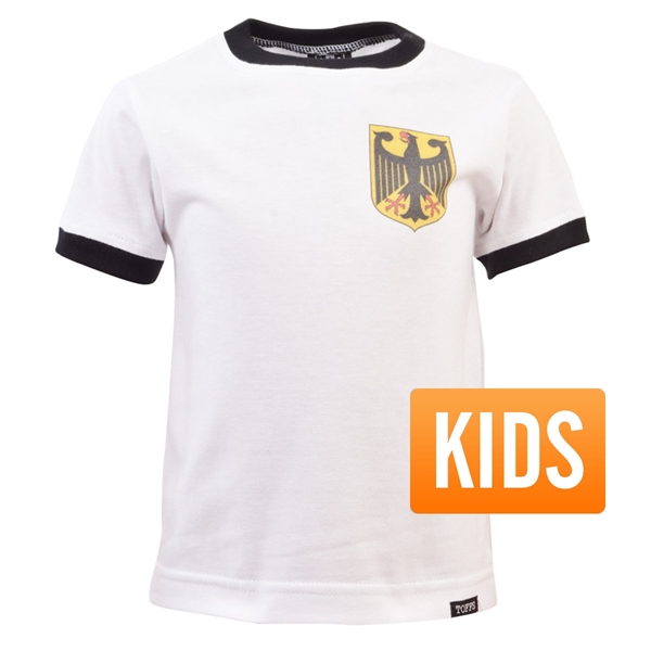 Afbeeldingen van TOFFS - West-Duitsland Retro Ringer T-Shirt Kids - Wit