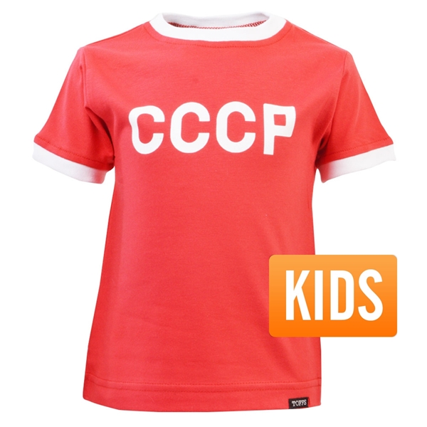 Afbeeldingen van TOFFS - CCCP Retro Ringer T-Shirt Kids - Rood
