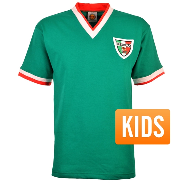 Afbeeldingen van Mexico Retro Voetbalshirt 1960's - Kinderen