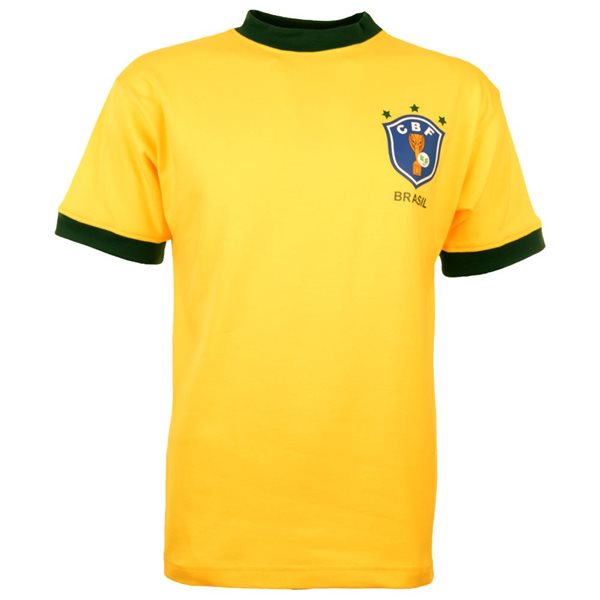 Afbeeldingen van Brazilie retro voetbalshirt WK 1982