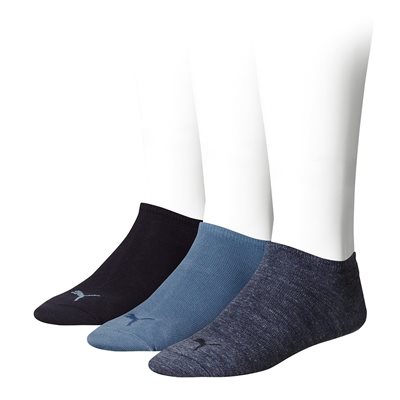 Puma - Plain Sneaker Sokken 3P - Denim Blue Top Merken Winkel