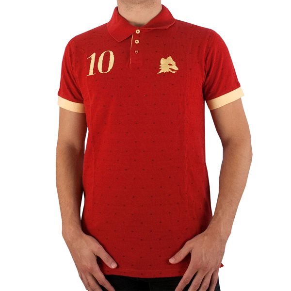 Afbeeldingen van Coolligan - AS Roma Retro Polo Shirt 1927