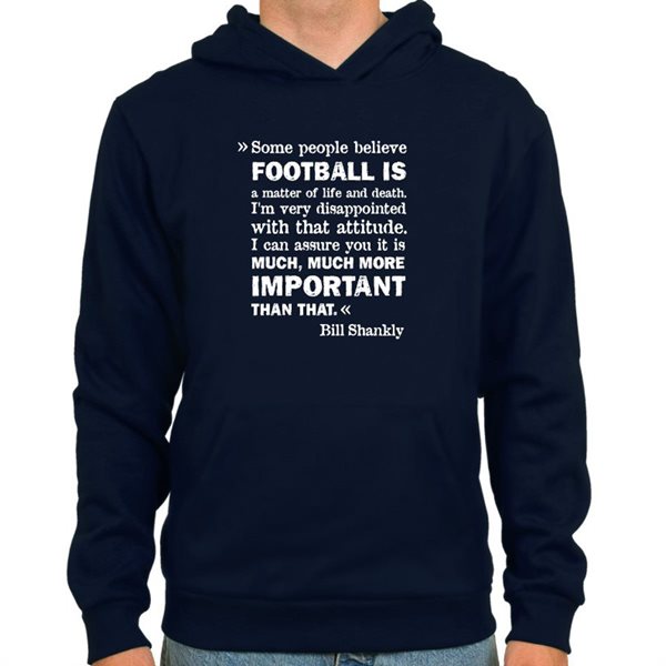 Afbeeldingen van Spielraum - Bill Shankly Hoodie - Navy