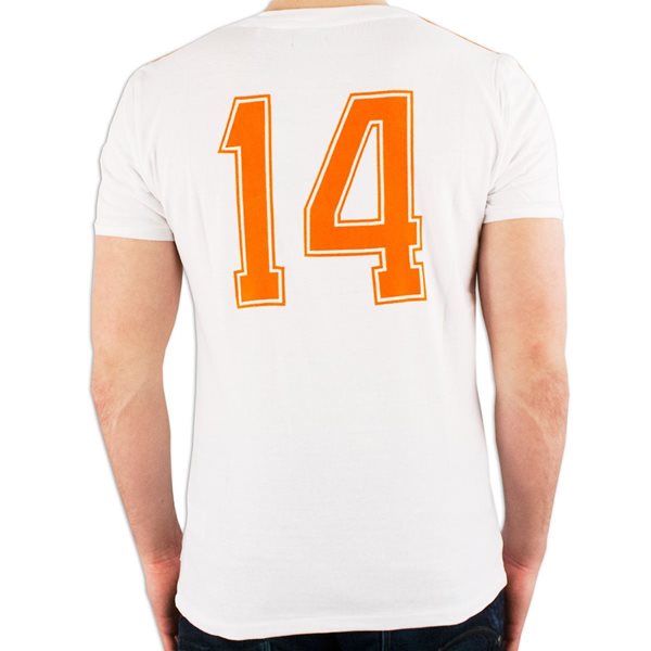 Afbeeldingen van Cruyff Classics - Holland Retro Uitshirt WK 1974 + Nummer 14