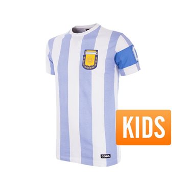 Toon details van COPA Football - Argentinië Aanvoerder T-Shirt - Kinderen Afbeeldingen van COPA Football - Argentinië Aanvoerder T-Shirt - Kinderen