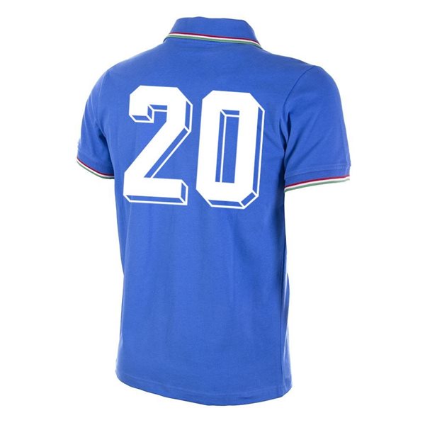 Afbeeldingen van Italie retro voetbalshirt WK 1982 + Nummer 20