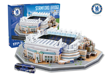 Toon details van Chelsea Stamford Bridge Stadion - 3D Puzzel Afbeeldingen van Chelsea Stamford Bridge Stadion - 3D Puzzel