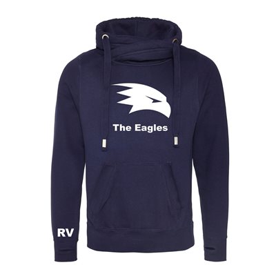 Rugby Vintage - Verenigde Staten Cross Neck Hoodie - Navy afbeelding